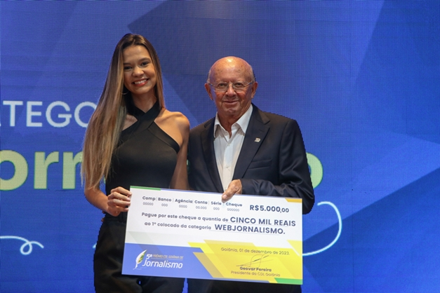 Cerimônia de premiação da CDL Goiânia